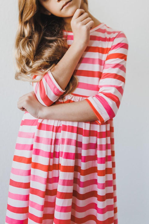 all-you-need-is-love-3-4-sleeve-pocket-twirl-dress Mila & Rose - Sophia's Style-2